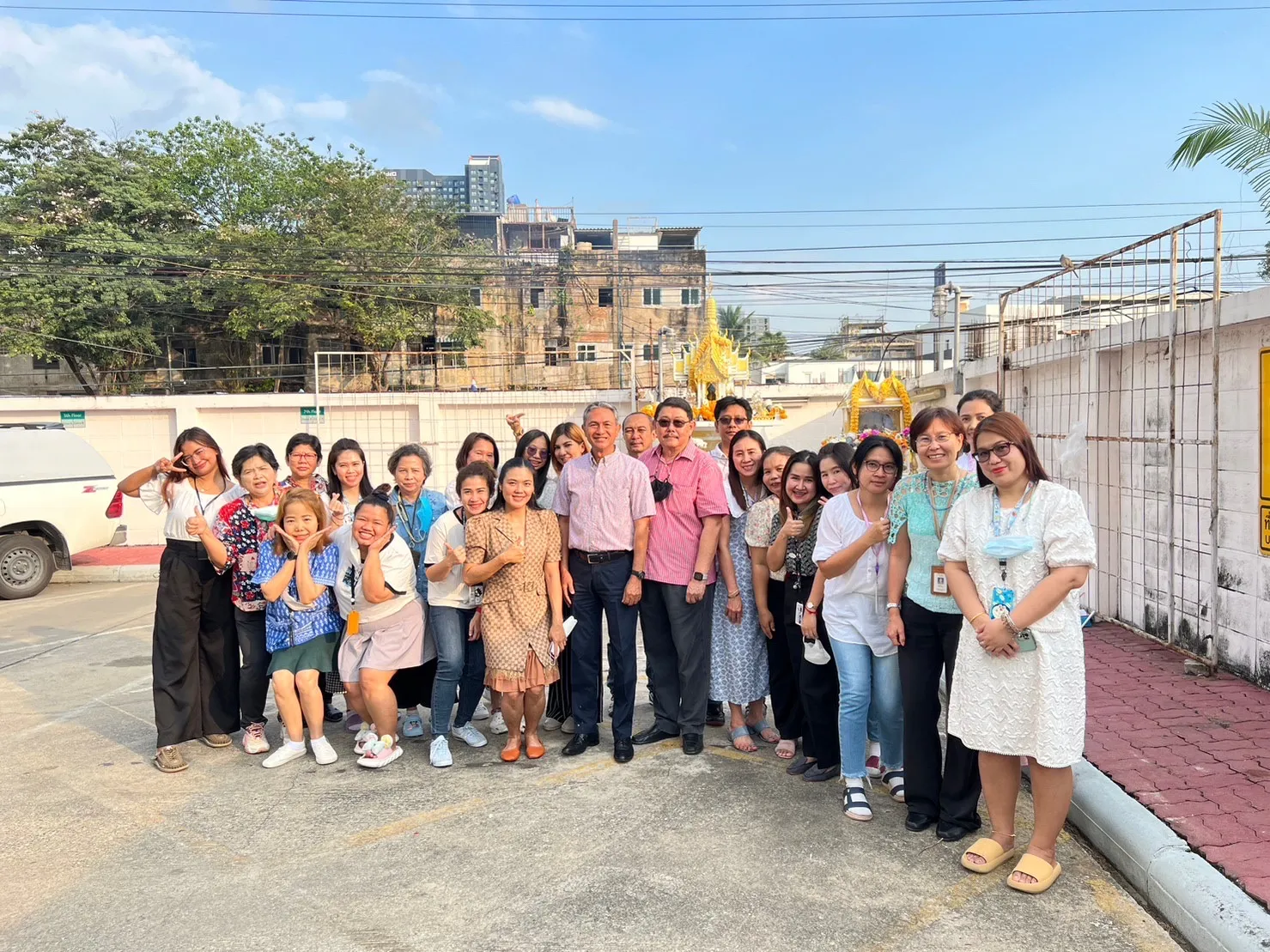 CCS staff group photo outdoors